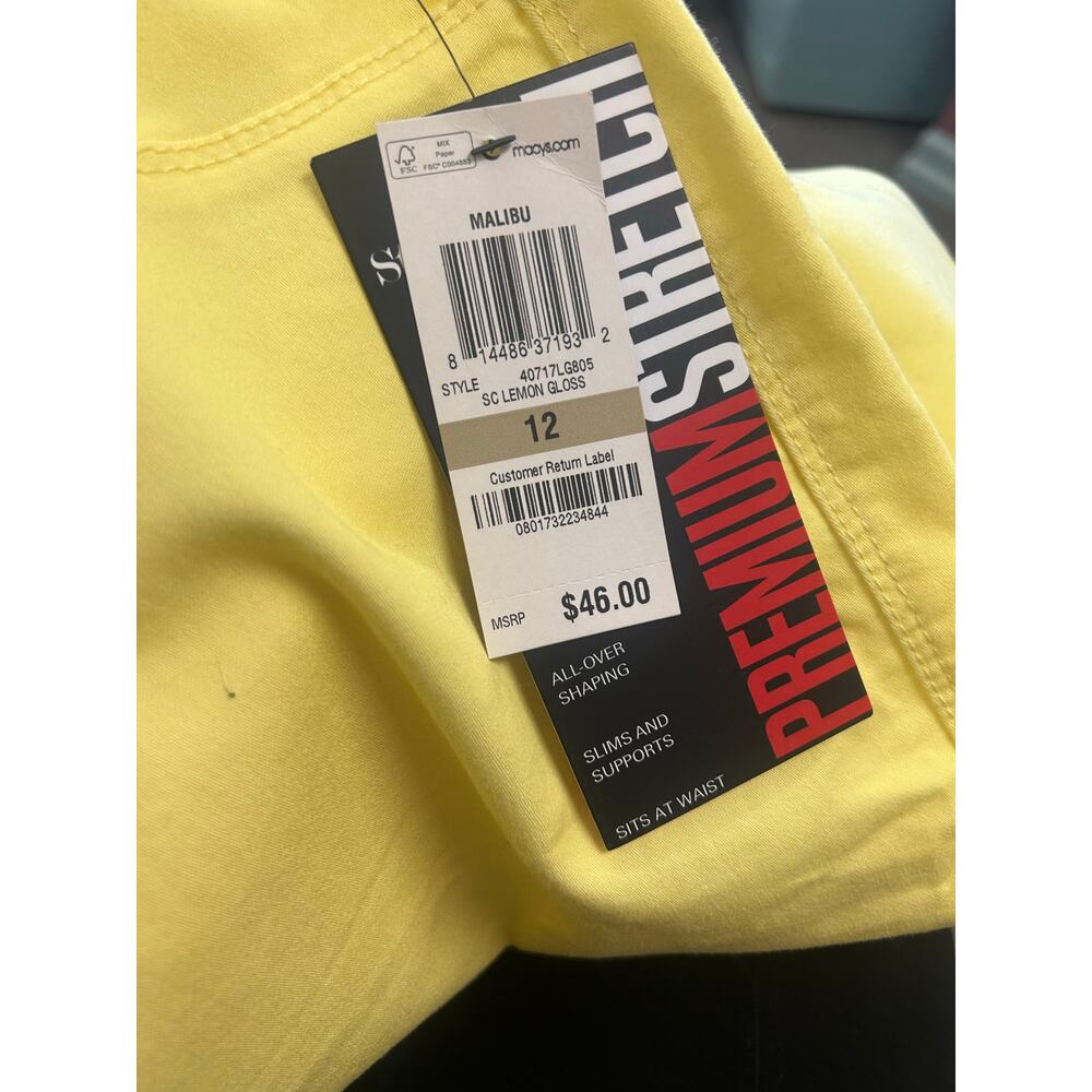 Style & Co Yellow Malibu Skirt – Size 12 – NWT – Premium Stretch - Picture 3 of 12